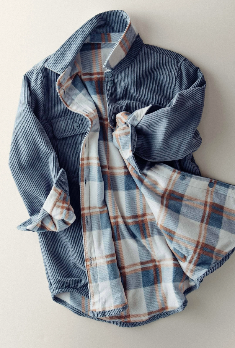 Corduroy Reversible Shacket (3 Colors)/Nalu Nantucket