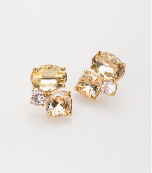 Skylar Crystal Post Earring (3 colors)