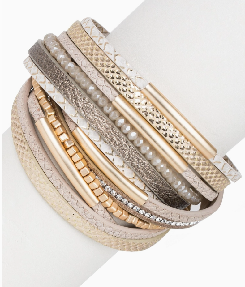 Glimmer Leather Bracelet 2 colors