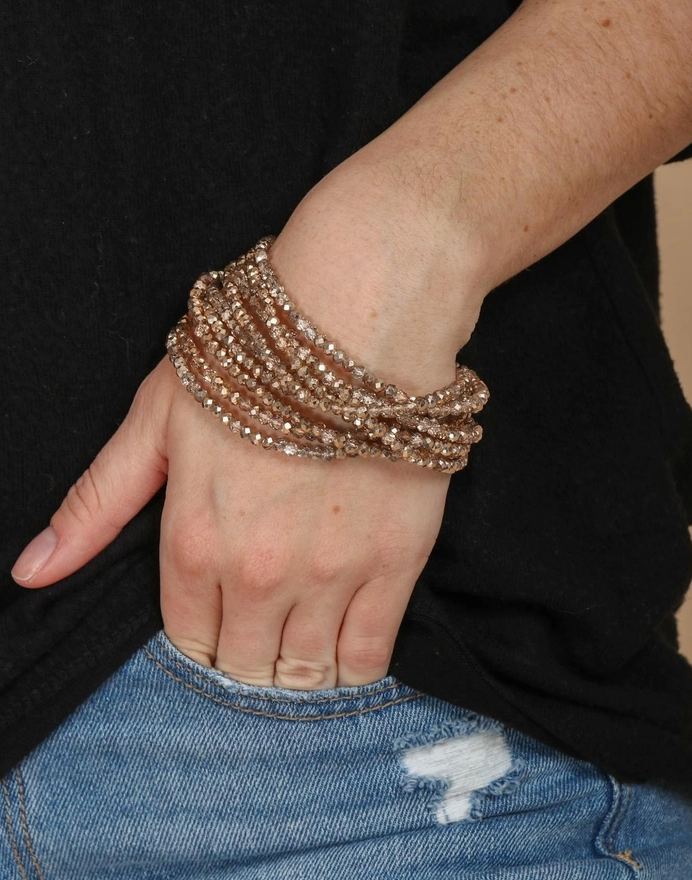 Simply Crystal Multi Strand Bracelet 3 colors