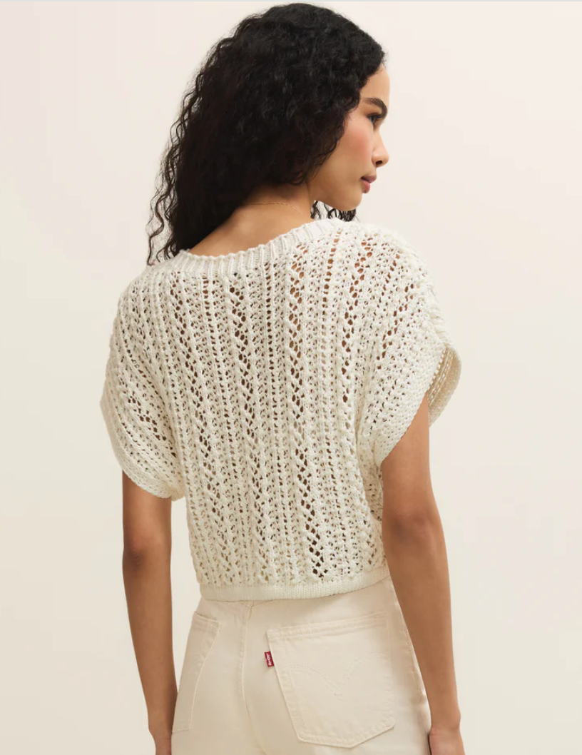 Ballast Crochet Top in White