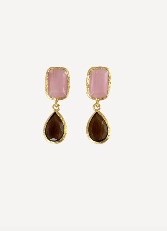 Loren Earring in Ocean Mist or Pink