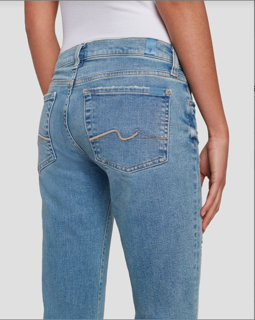 7 For all Mankind Classic Bootcut Jeans in Summer Fig
