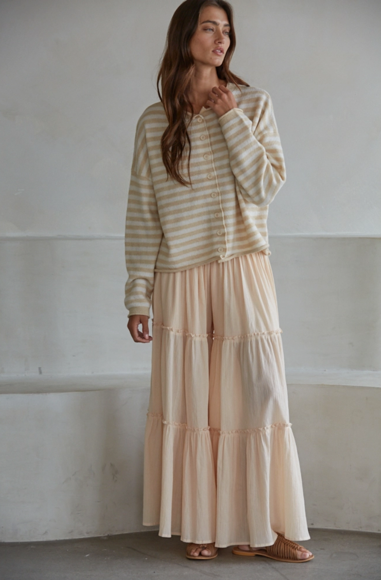 Striped Cardigan Sweater