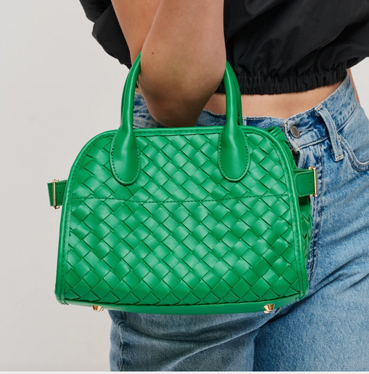 Kristie Woven Tote/Crossbody in 3 Colors