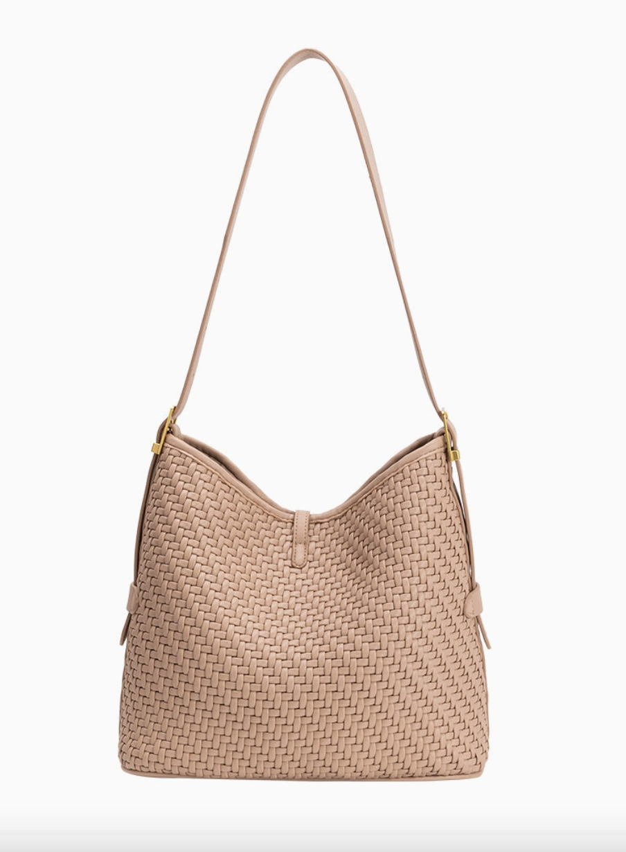 Melie Bianco Thalia Biscuit Recycled Vegan Leather Tote