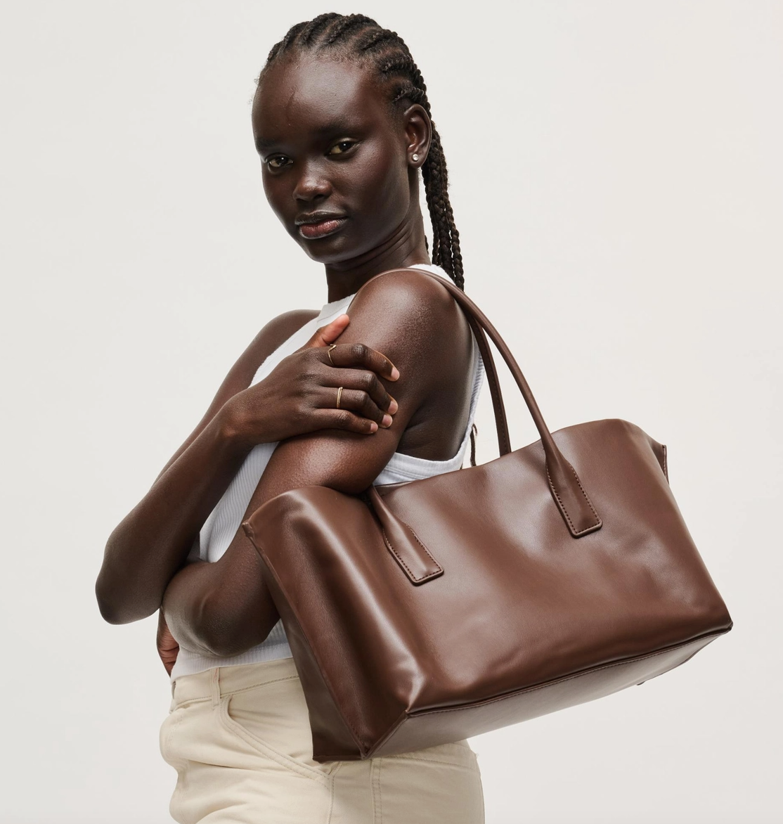 Levi Vegan Leather Tote in 3 colors