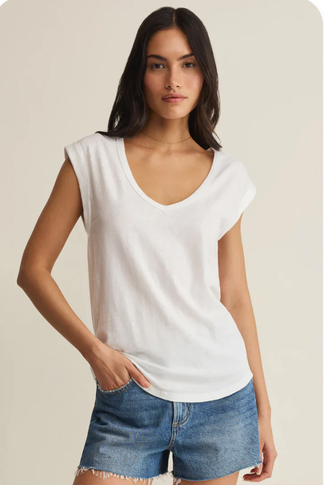 Per Diem V Neck Tank in 3 Colors
