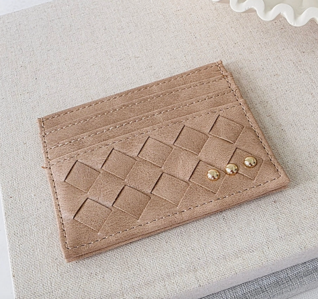 Mariah Woven Card Holder- 3 Colors