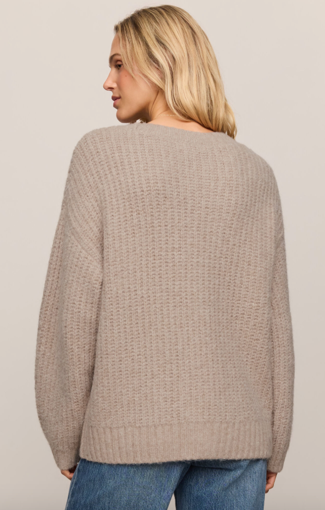 Whitmore Cardigan in Light Khaki