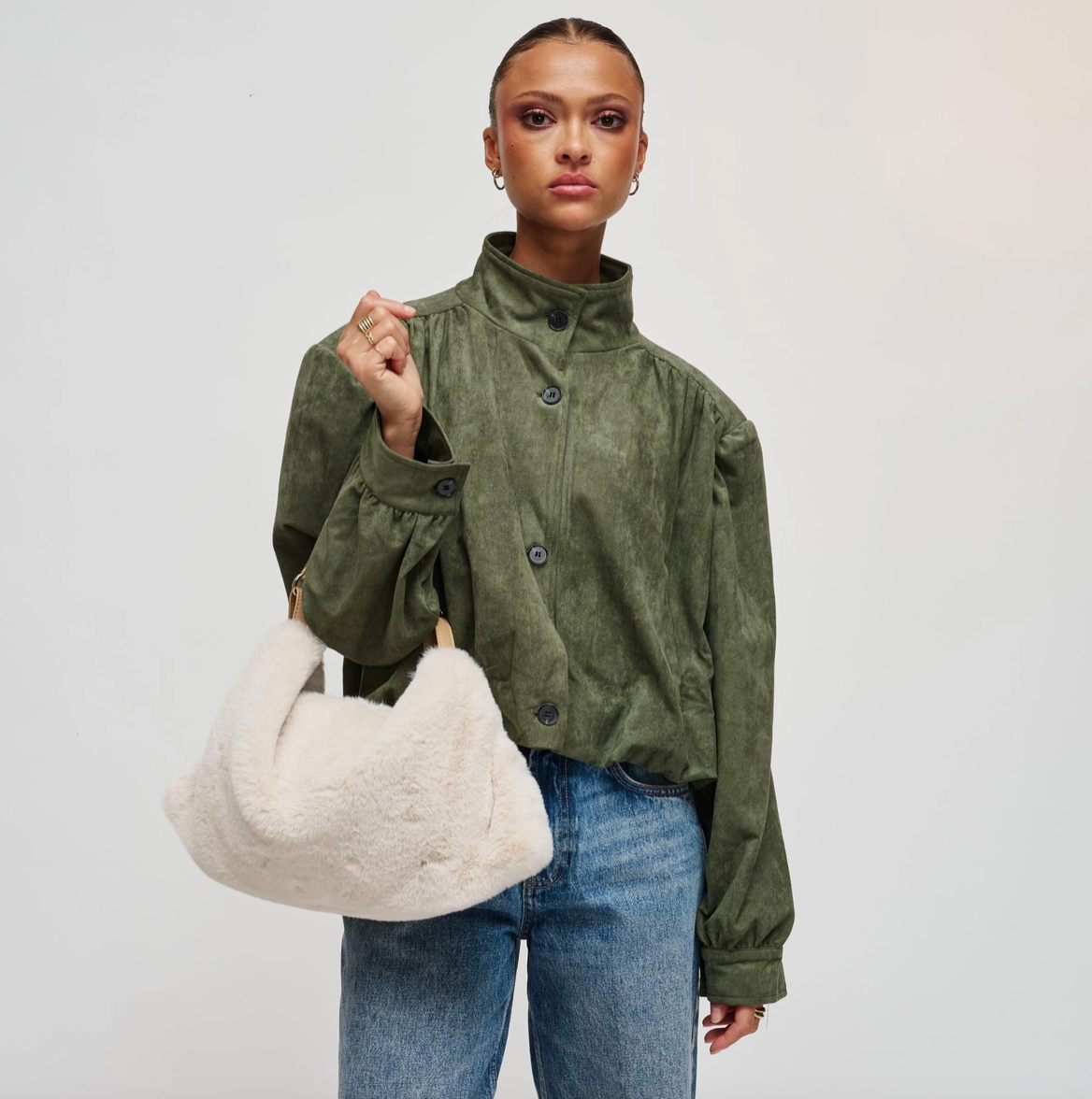 Nash Faux Fur Tote - 2 color options