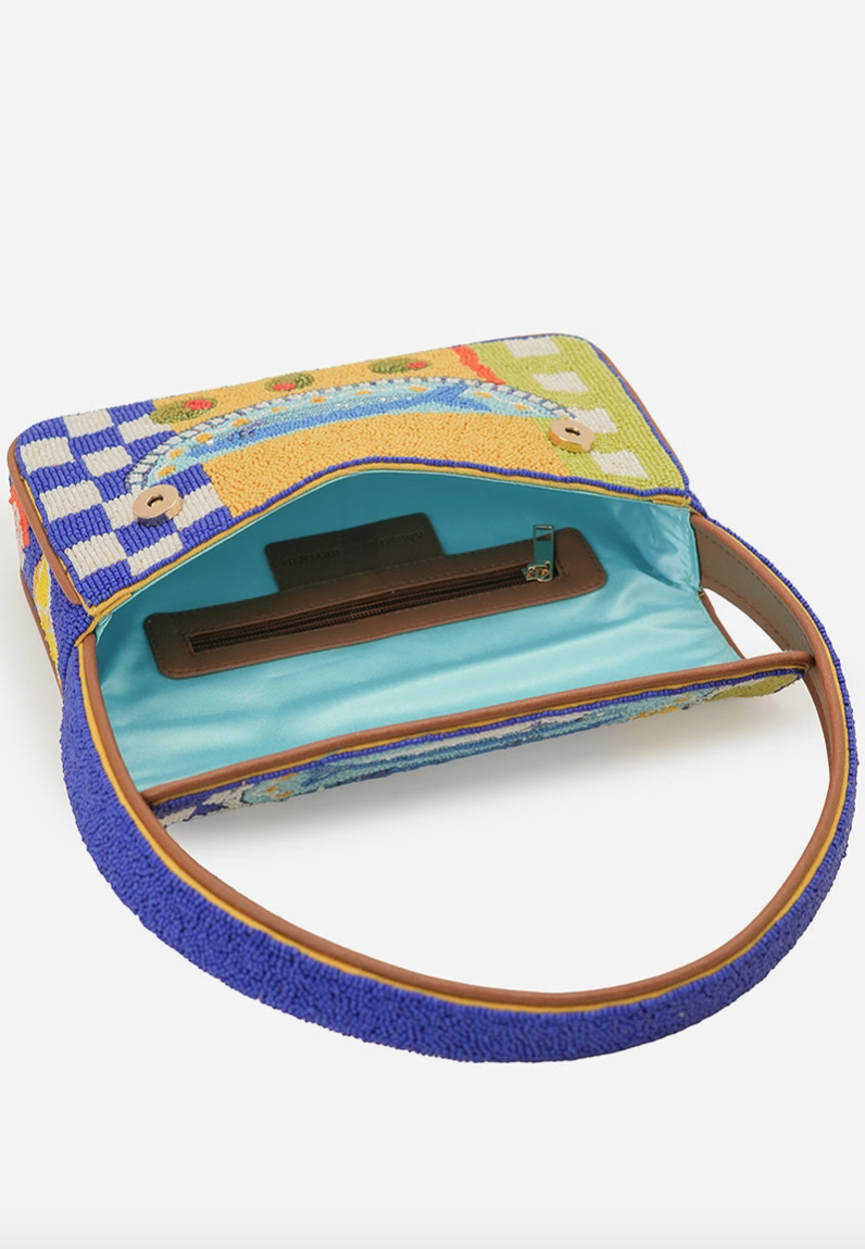 Mediterranean Sardine Beaded Bag