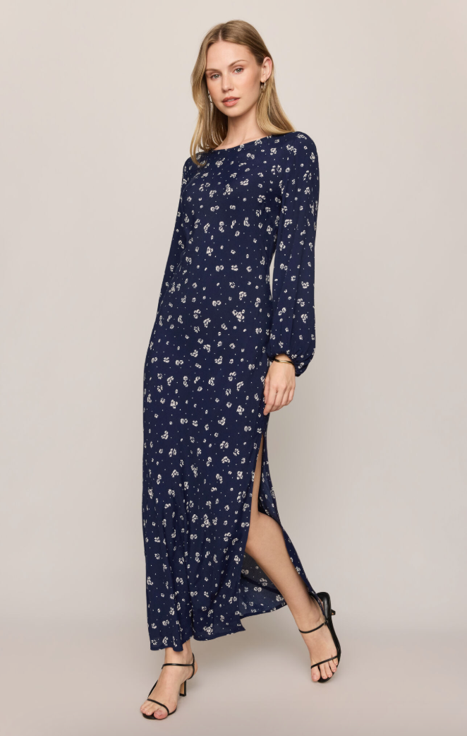 Midnight Tansy Midi Dress