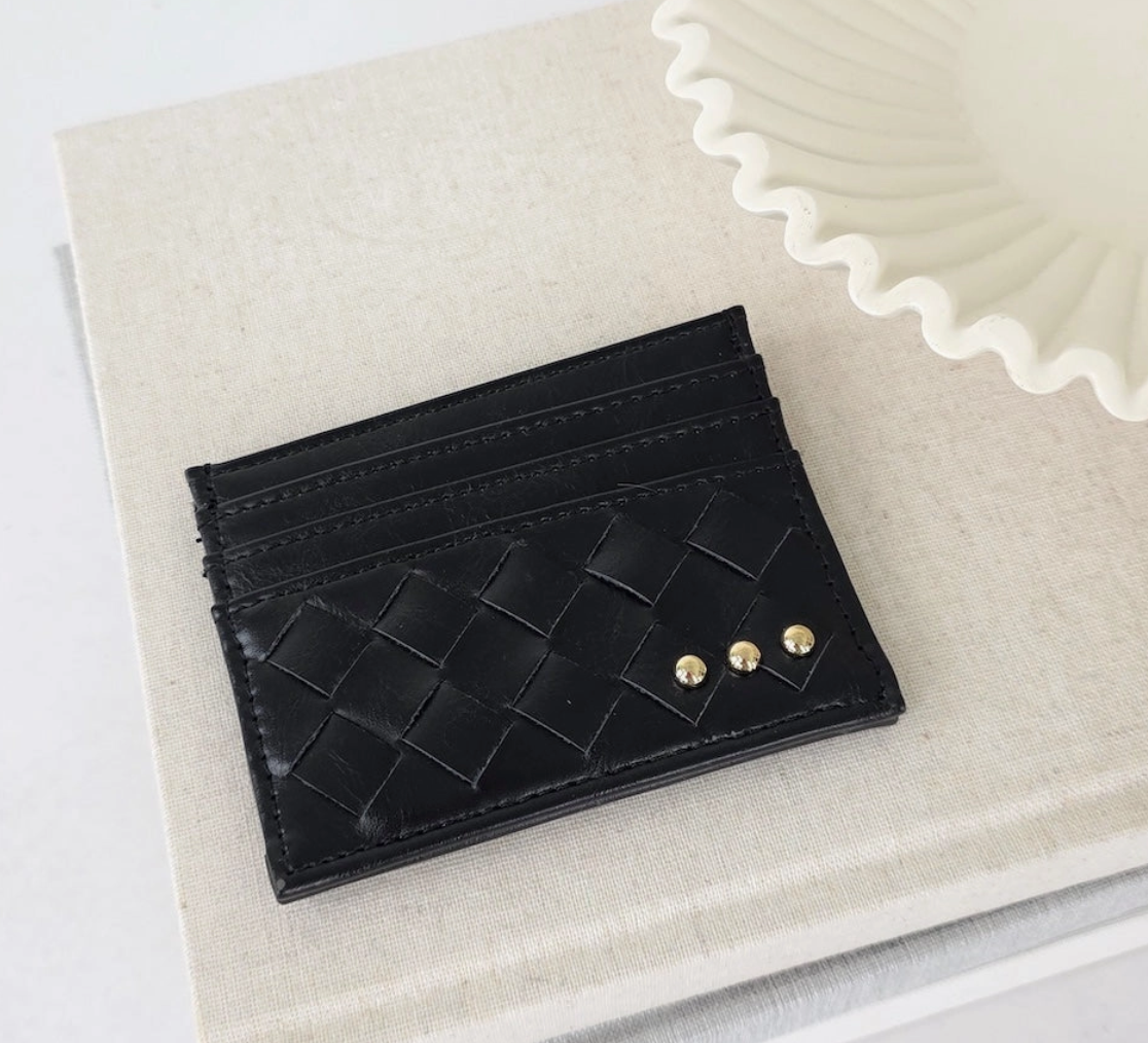 Mariah Woven Card Holder- 3 Colors
