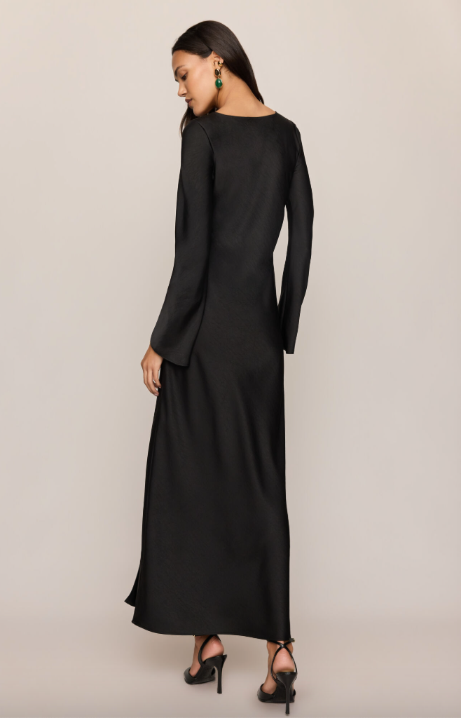 Z Supply Nightcap Luxe Maxi Dress in Black