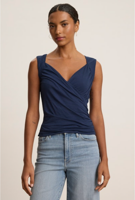 Velvet by Graham & Spencer Azura Top in Navy or White