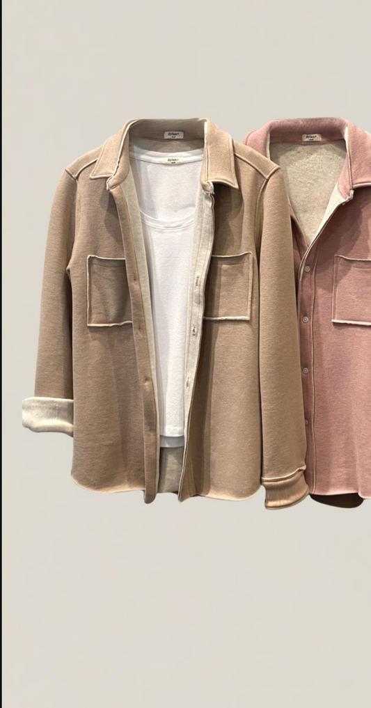 Cozy Boyfriend Shirt Raw Edge