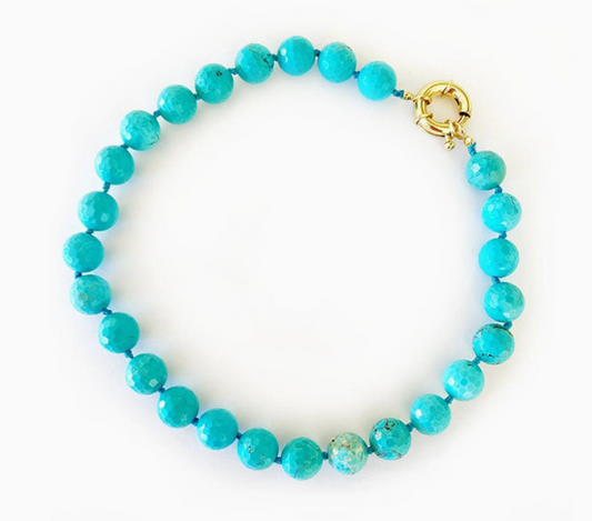 Turquoise Statement Bead Necklace