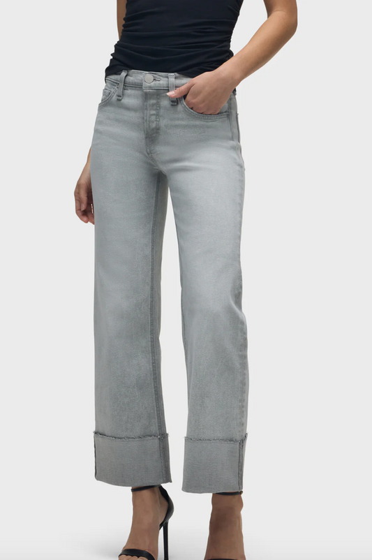 High Rise Wide Leg Rosie Jean in Washed Slate