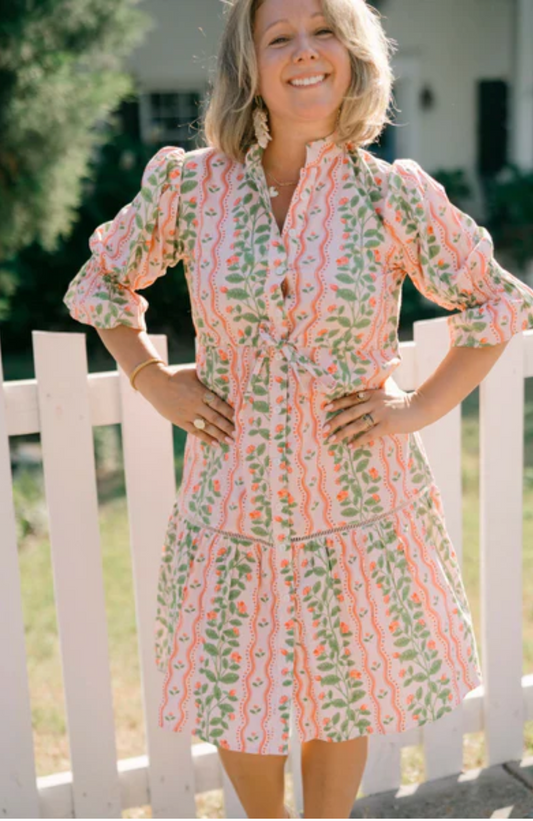 Kai Mini Dress in Rose Garden