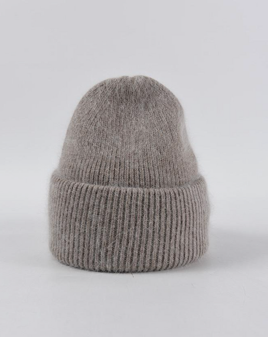 Angora Beanie in Khaki