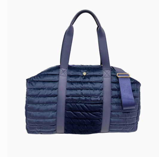 Cassie Weekender in Saphire Velvet