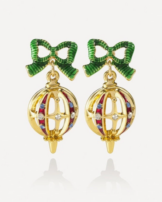 Vintage Christmas Ornament Earring