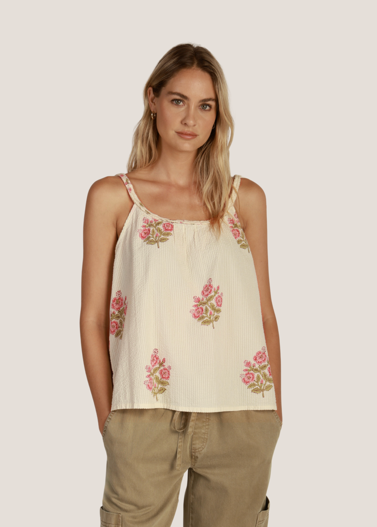 Dylan Charlie Top in Natural