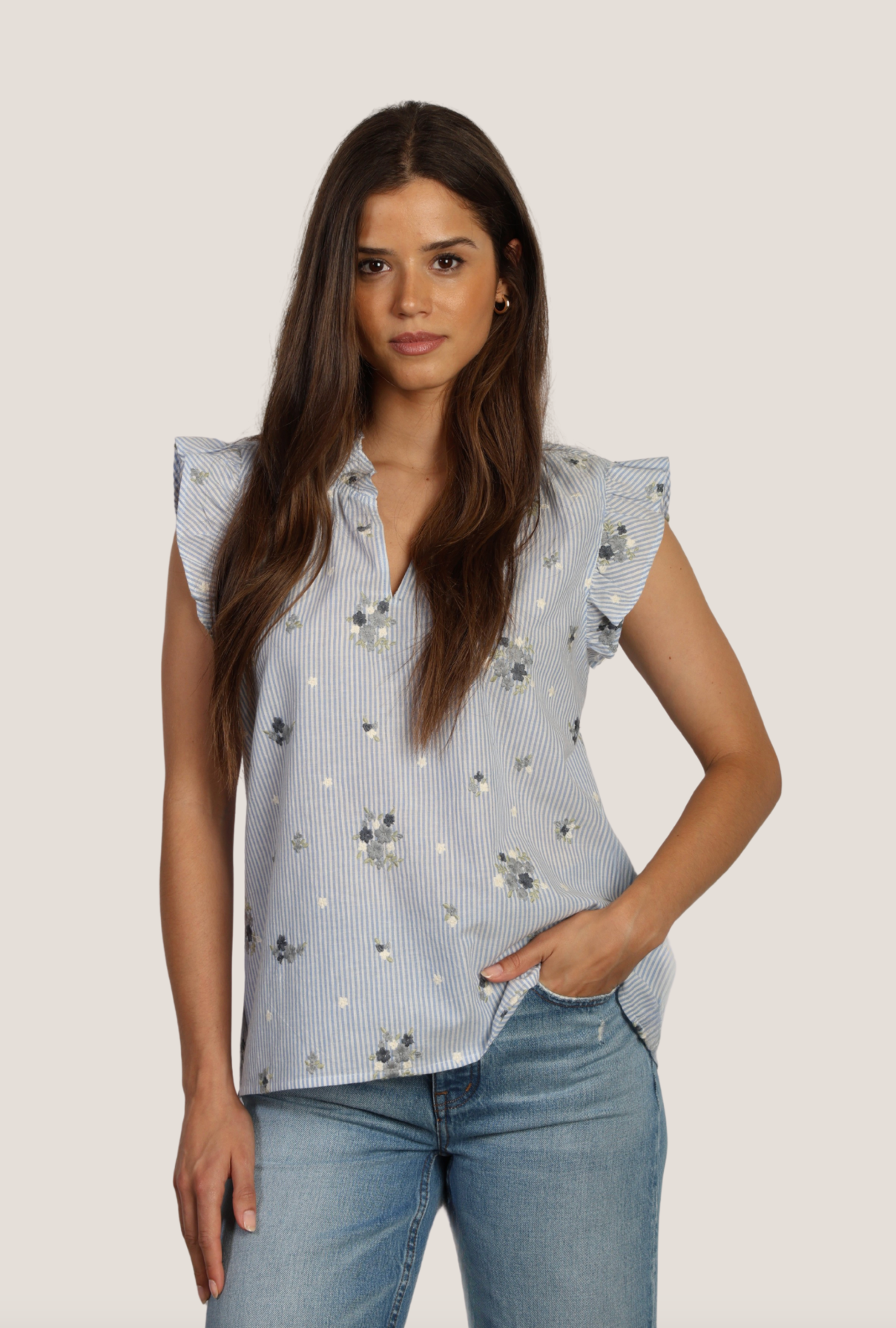 Dylan Eva Top in Blue