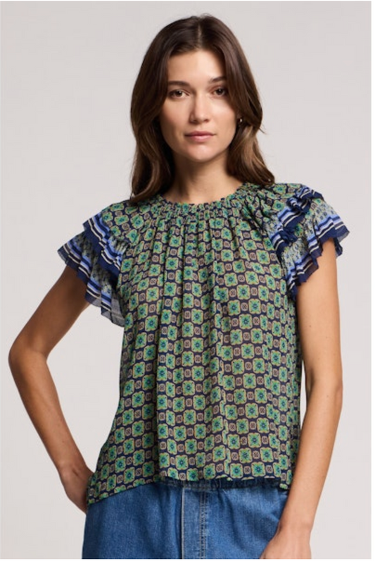 Dahlia Top in Multi