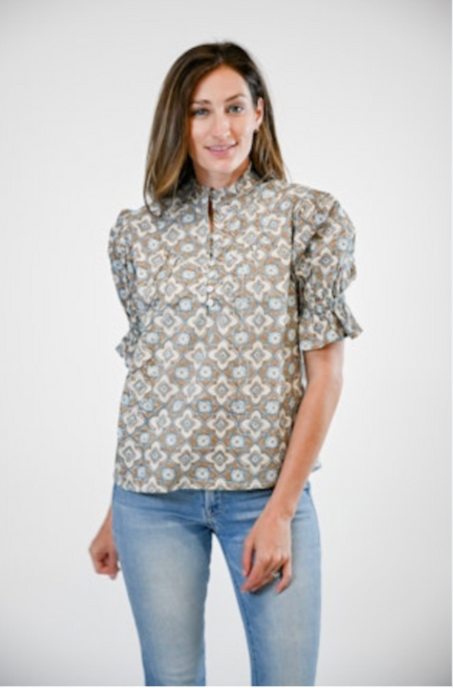 Ellie Blouse in Dusk Petals