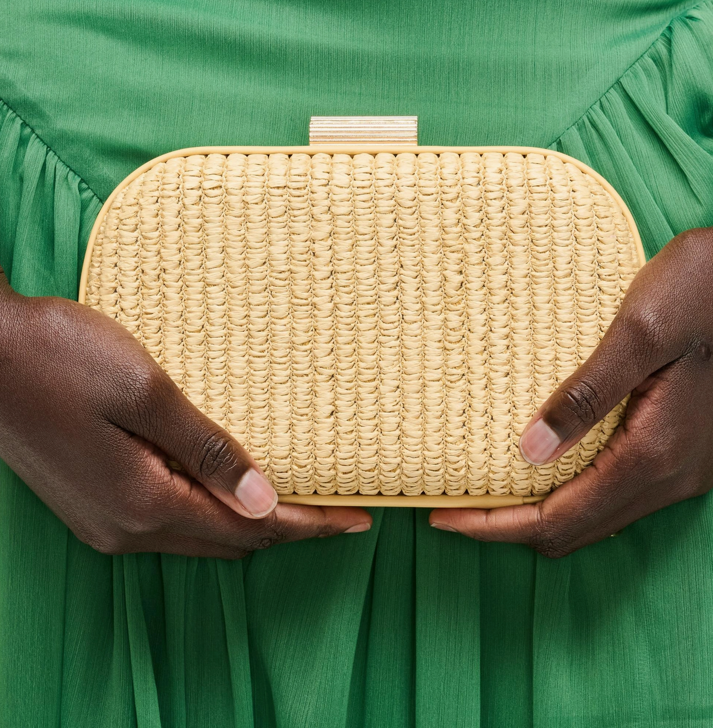 Alix Evening Bag in Black or Natural
