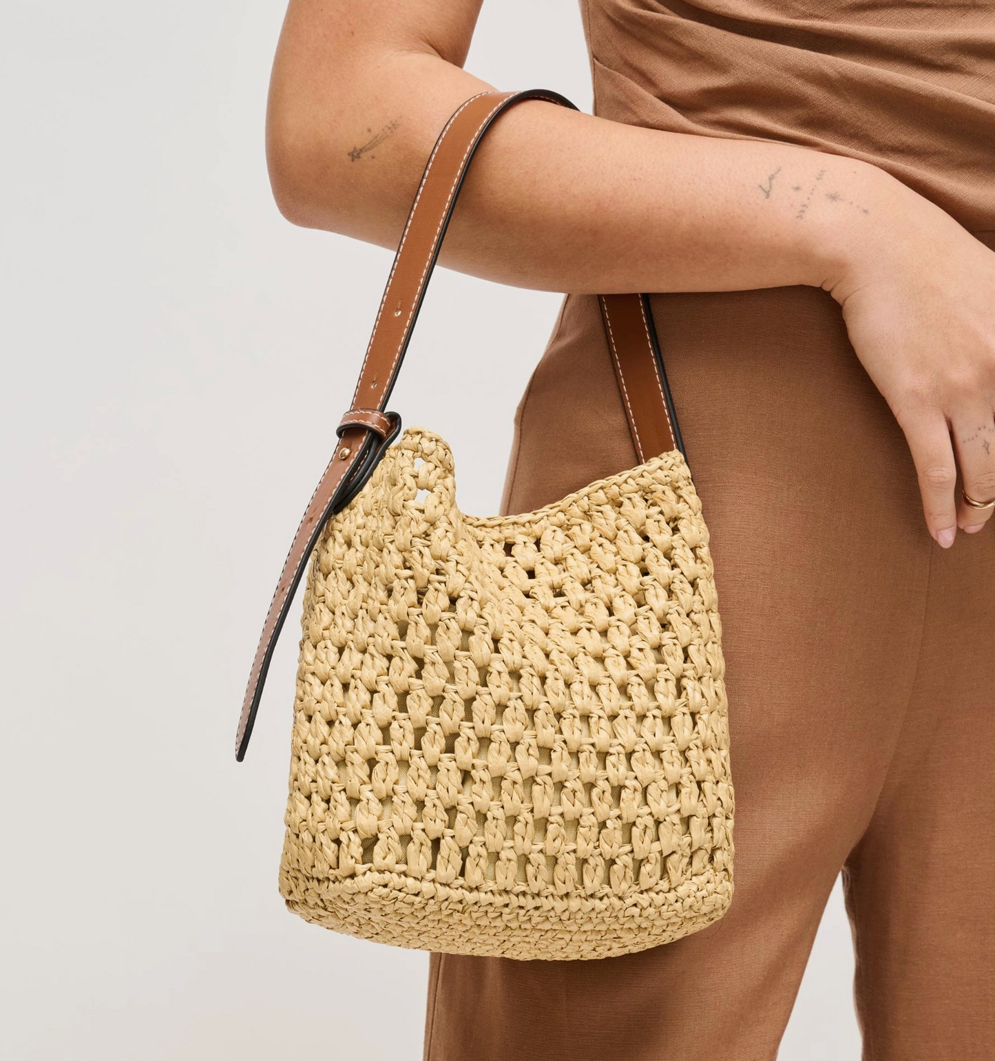 Ember Shoulder Bag (natural or chocolate)