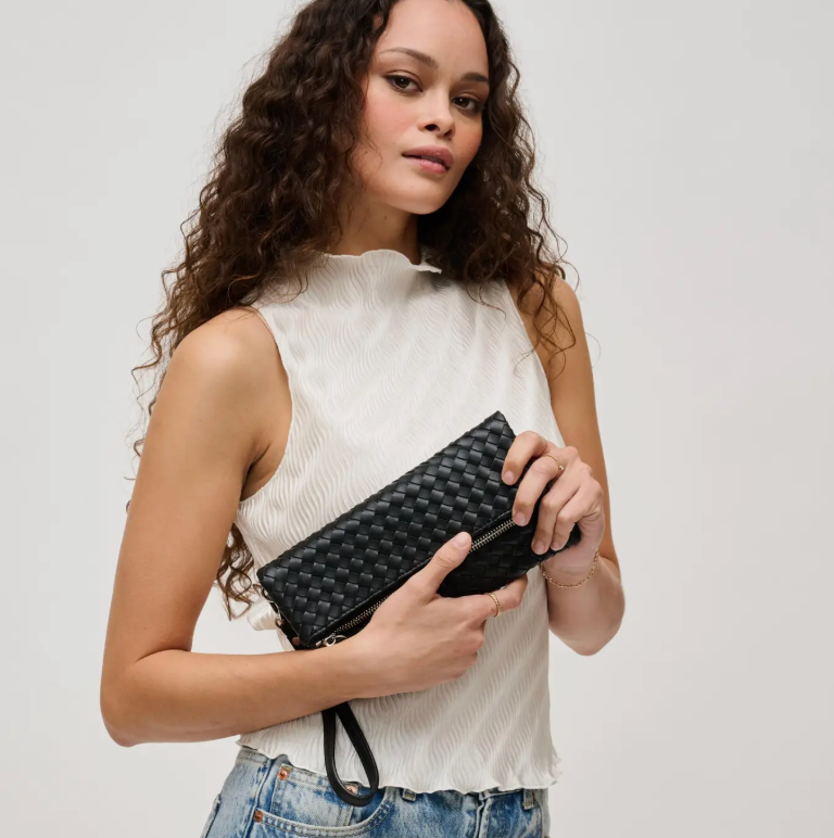 Aria Woven wristlet