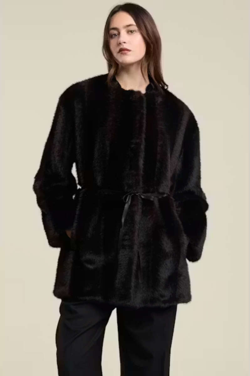 Velvet by Graham & Spencer Marmont Coat in Mahogany