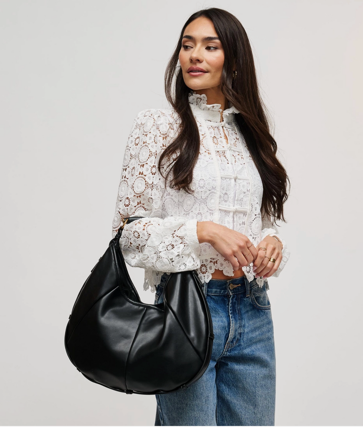 McCarthy Hobo Bag in Black or Chocolate