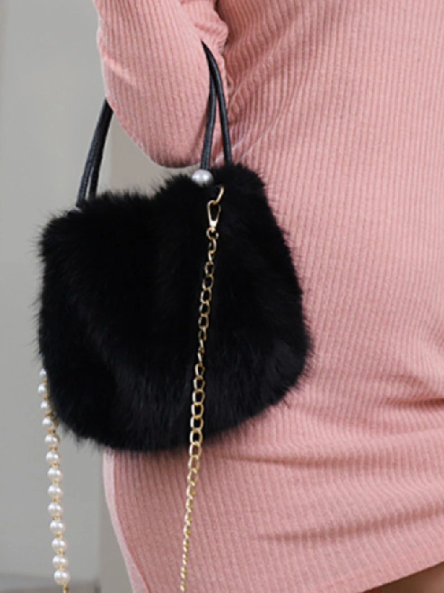 Faux Fur Tote/cross body bag (3 Colors)