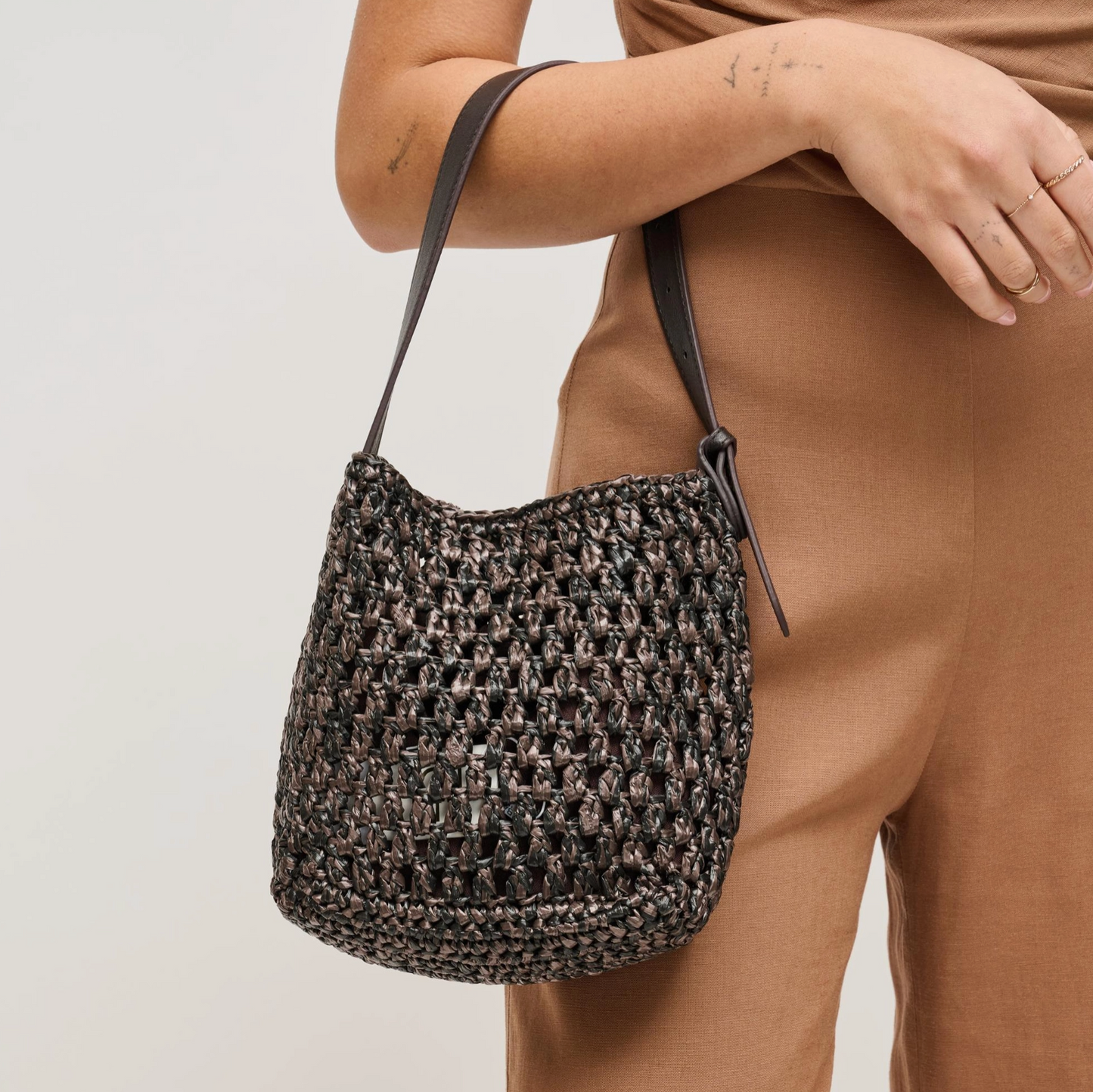 Ember Shoulder Bag (natural or chocolate)