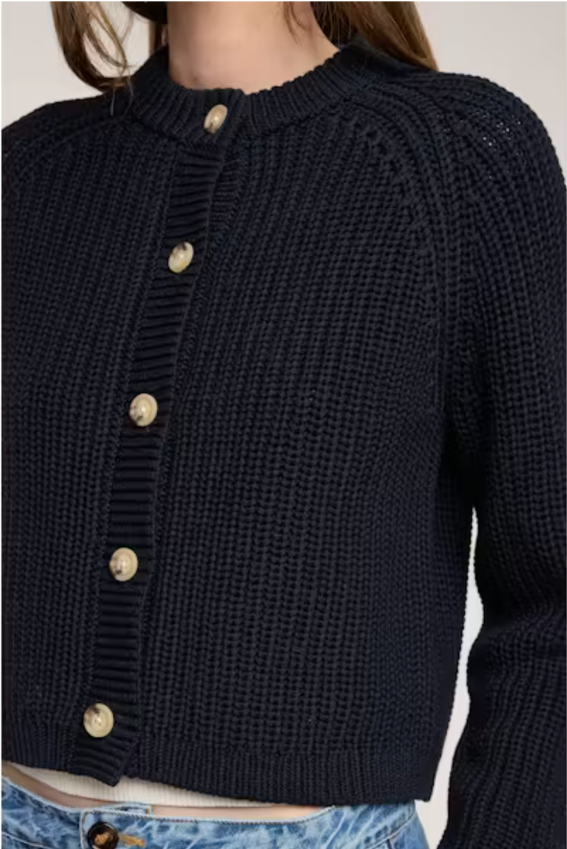 Velvet by Graham & Spencer Lisabeth Cardigan in Navy Blue