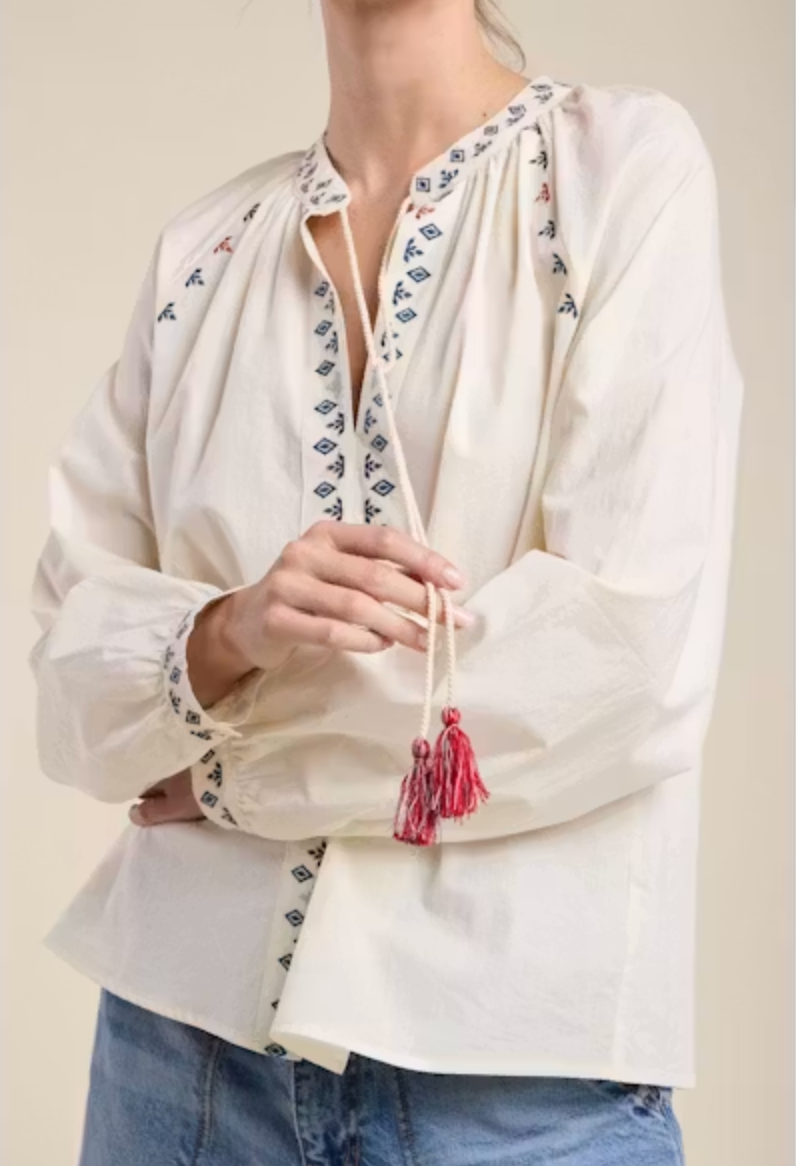 Velvet by Graham & Spencer Jane Top in Pearl