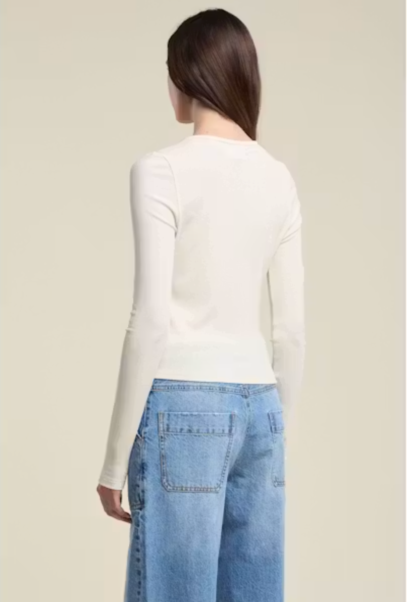 Velvet by Graham & Spencer Danessa Cardigan in Pearl