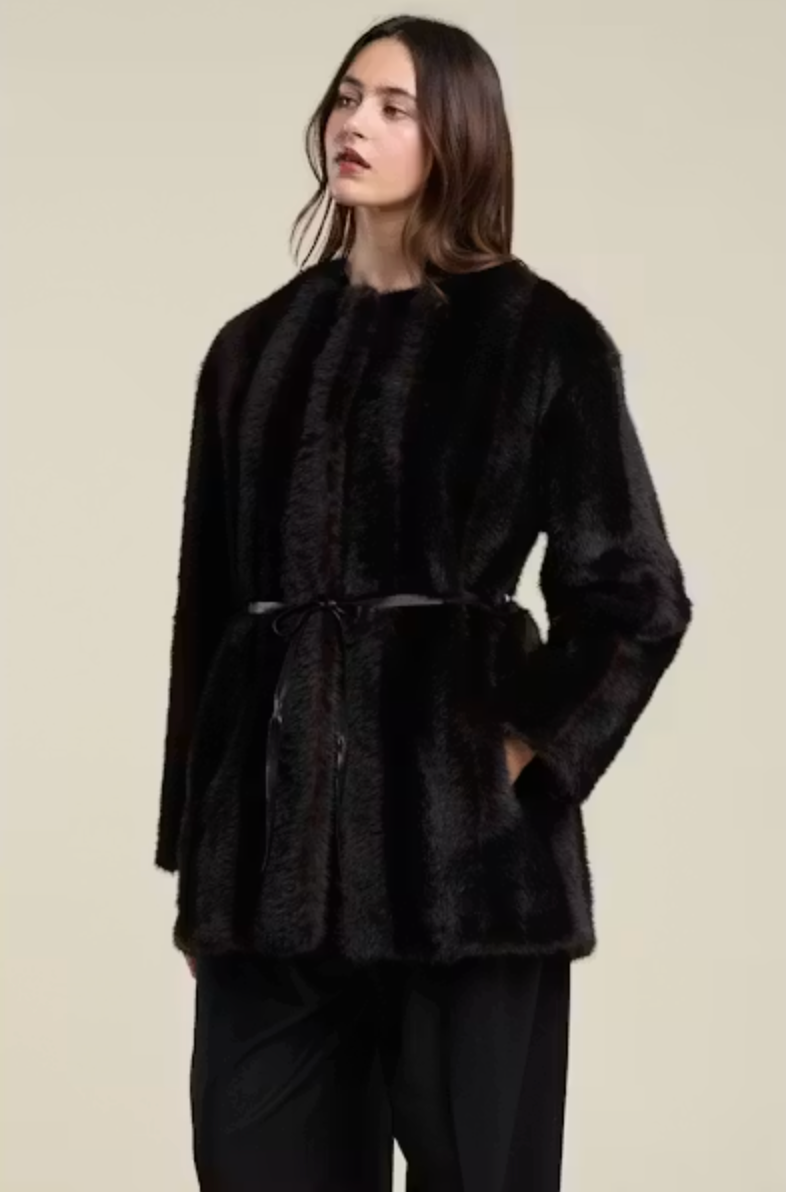 Velvet by Graham & Spencer Marmont Coat in Mahogany
