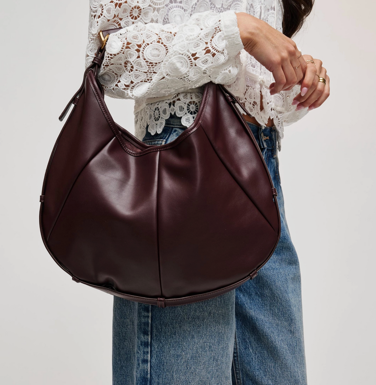 McCarthy Hobo Bag in Black or Chocolate