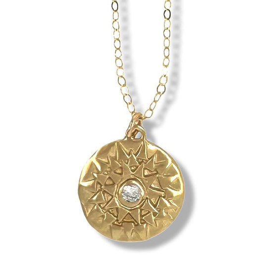 213NLG - Surya Necklace in Gold