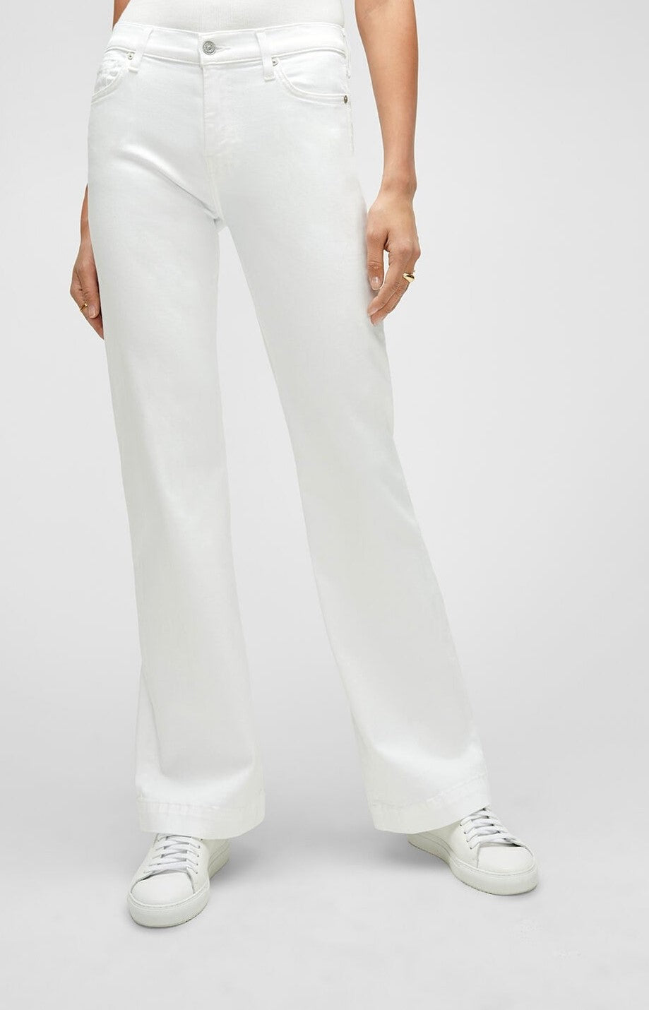 7 for All Mankind Tailorless Dojo in Luxe White
