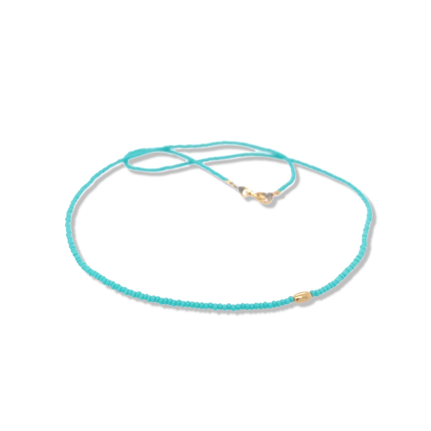 265NLTU - TURQUOISE BEADED CHOKER