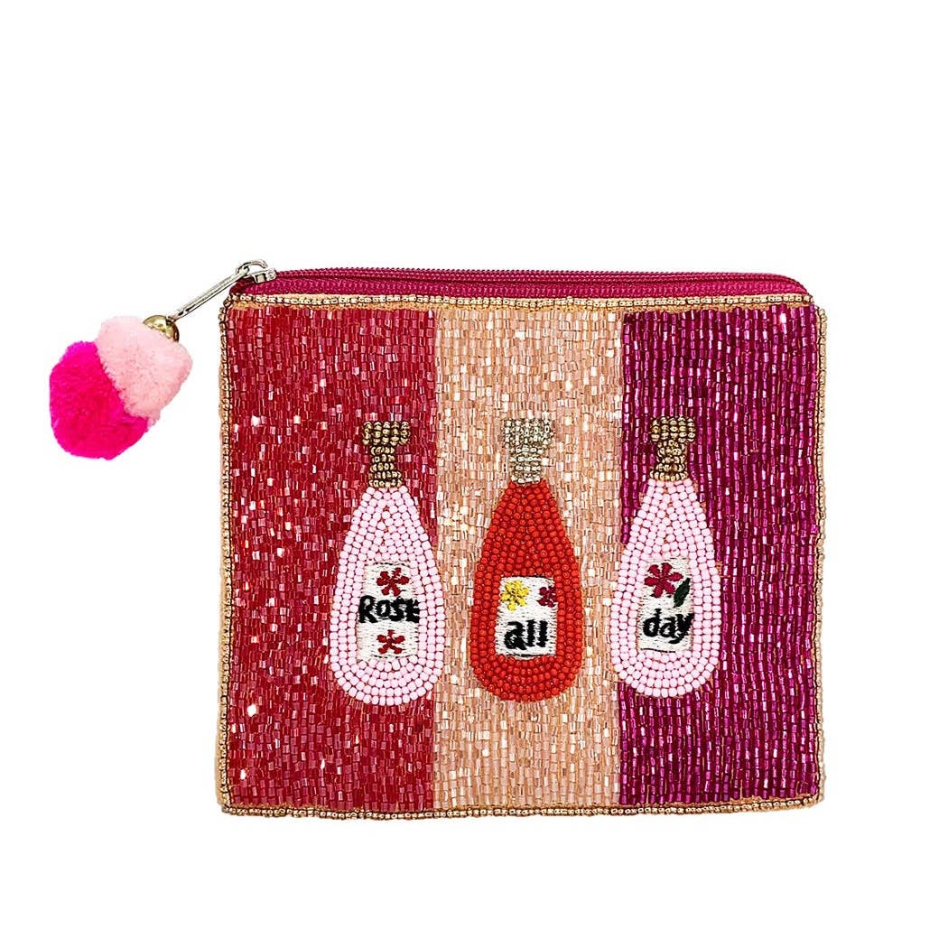 Rose All Day Beaded Pouch
