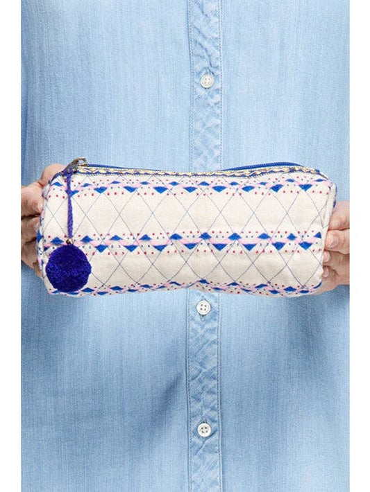 Patterned Cosmetic Pouch