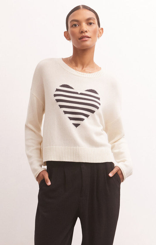 Z Supply Sienna Heart Sweater