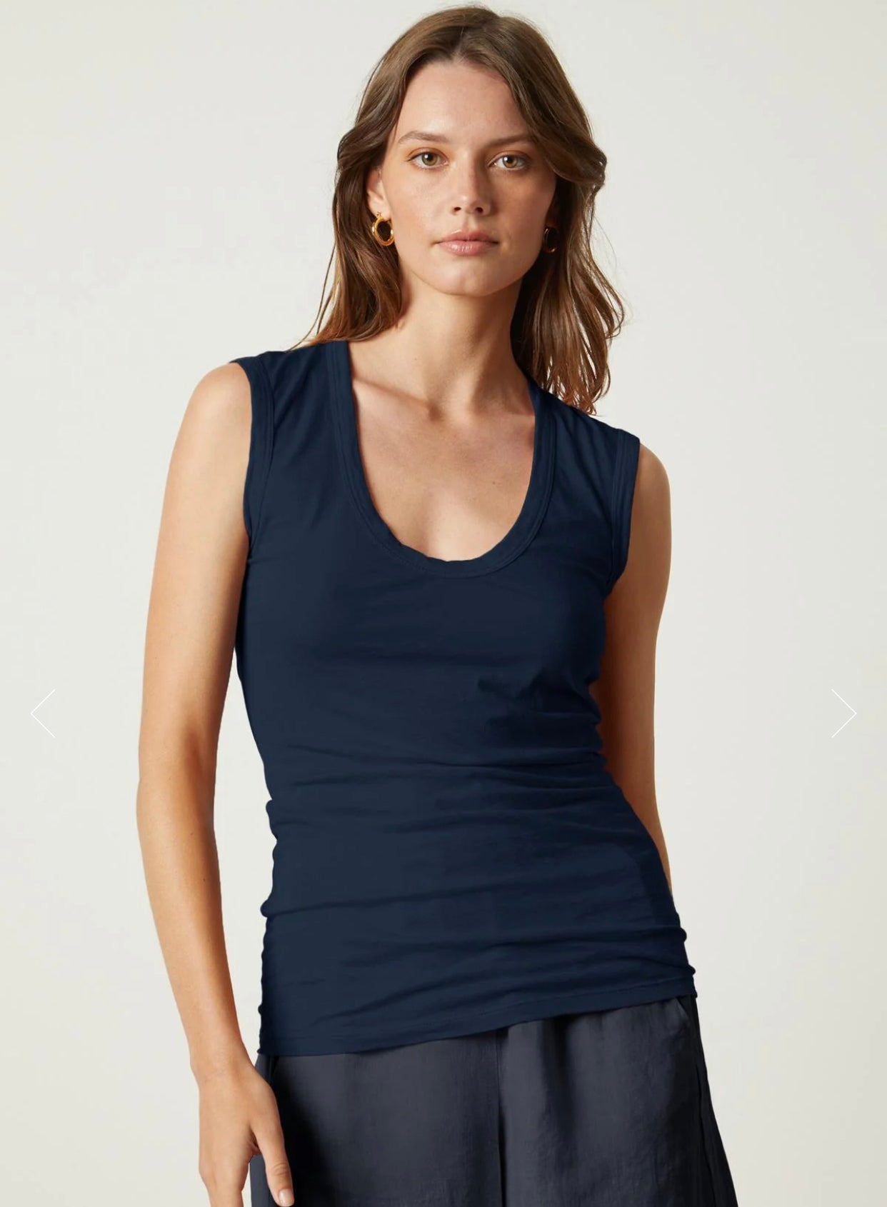 Velvet by Graham & Spencer Estina Tank (Black, White, Navy)